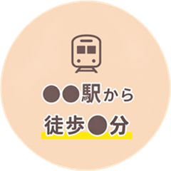 ●●駅から徒歩●分